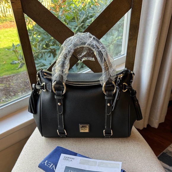 Dooney & Bourke Sorrento Black Satchel Retail $598